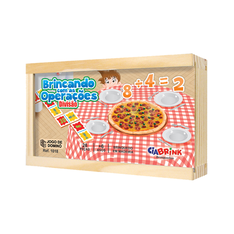 Jogo Pedagógico Dominó Educativo Divisão Numérica