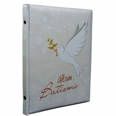 Álbum Capa Batismo Batizado Divino Unissex 40 Fotos 15x21