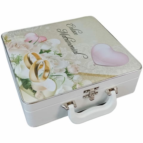 Álbum Maleta Enlace Casamento Flores 150 Fotos 13x18 E 15x21