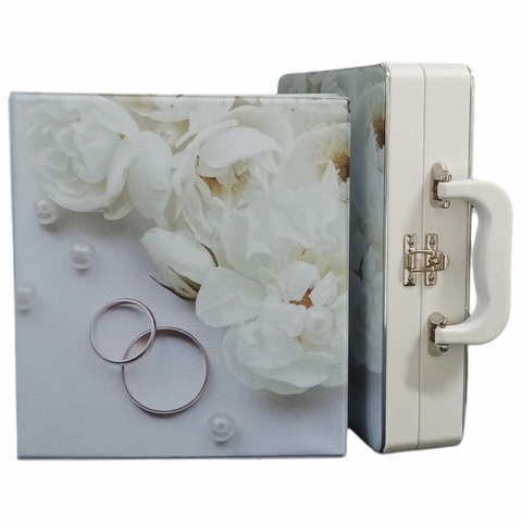 Álbum Maleta Casamento Enlace 200 Fotos 13x18 15x21 Ou 20x25