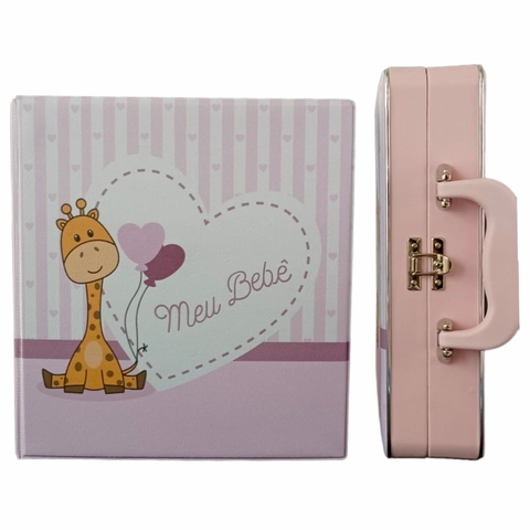 Album Fotos Menina Meu Bebê Rosa 150 Fotos 10x15 + Diário