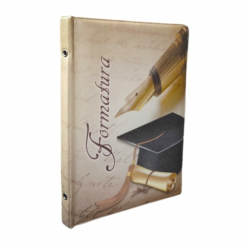 Álbum Fotográfico Formatura Marron Capelo 40 Fotos 15x21