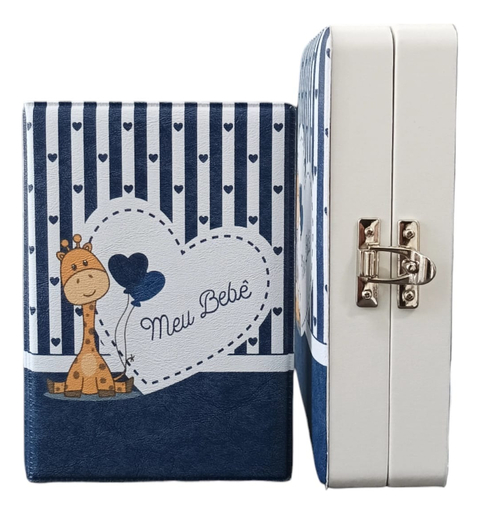 Álbum Maleta Menino Meu Bebê Girafa 100 Fotos 10x15
