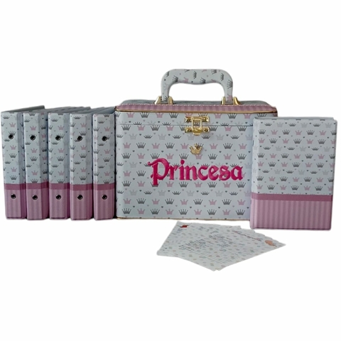 Álbum De Fotos Box Princesa Coroas Rosa 600 Fotos 10x15