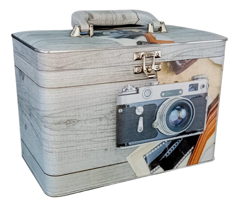 Maleta 600 Fotos 6 Álbuns 10x15 Lembranças Baú Box Álbum