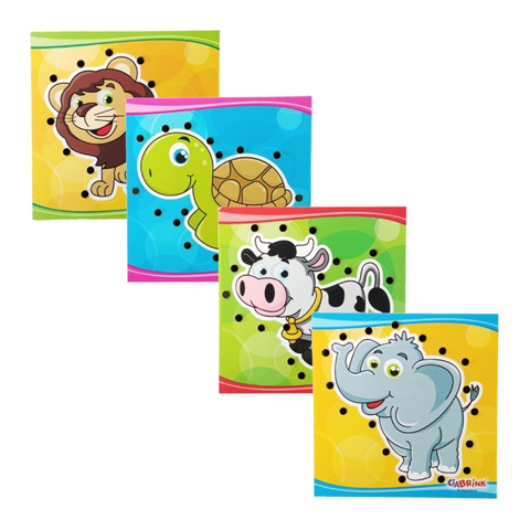 Brinquedo Educativo Coordenação Motora Alinhavos Animais