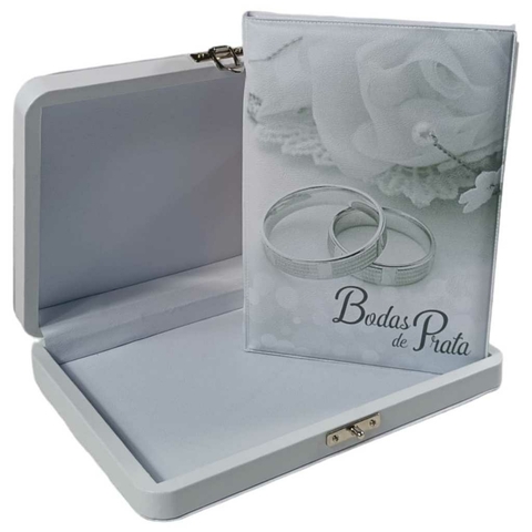 Álbum De Fotos Maleta Bodas De Prata 80 Fotos