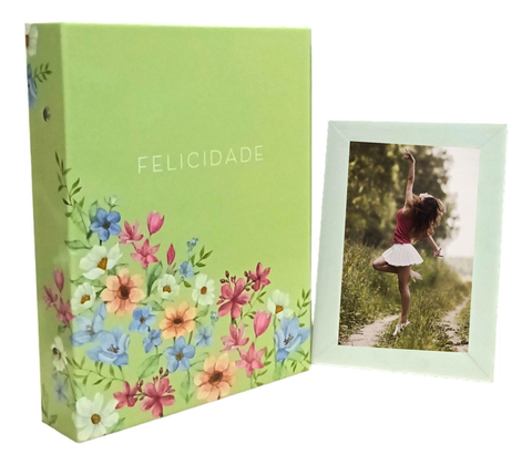 Álbum 200 Fotos 10x15 Ical (Floral Verde)
