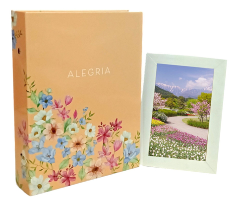 Álbum Para 200 Fotos 10x15 Ical (Floral alegria)