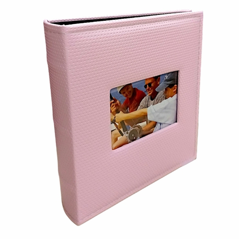 Álbum 100 Fotos 15x21 Fichário Courino Ical Tecido C/ Janela