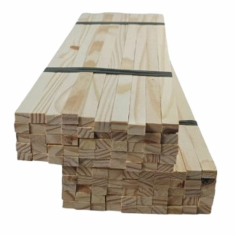 100 Ripas de Madeira Pinus para Artesanato - Vigas 40 x 1,5 x 1 cm