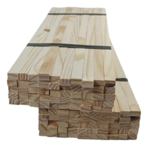 100 Ripas de Madeira Pinus para Artesanato - Vigas 30 x 1,5 x 1 cm