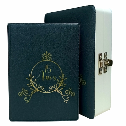 Álbum Maleta 15 Anos Azul Para 100 Fotos 10x15