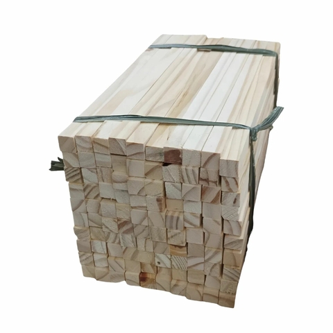 100 Ripas de Madeira Pinus para Artesanato - 30 X 1,5 X 1,5 Cm