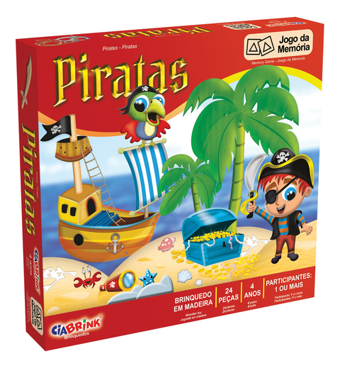 Jogo Da Memória Educativo Infantil 24 Peças Caixa Cartonada