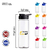 BOTELLA PLASTICA RECTA CRISTAL TAPA SPORT 500ML - comprar online
