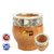 MATE ALGARROBO HORNERO DE ALPACA CINCELADO - comprar online