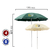 SOMBRILLA PARASOL 2 MT CAÑO ACERO - comprar online