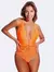 Body Rendado: Cores neon com 90% poliamida e 10% elastano em Cores Vibrantes - Eu Mocinha