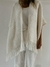 Poncho natural raw - caucus