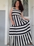 Vestido Três Marias - Azul Marinho com Off - comprar online