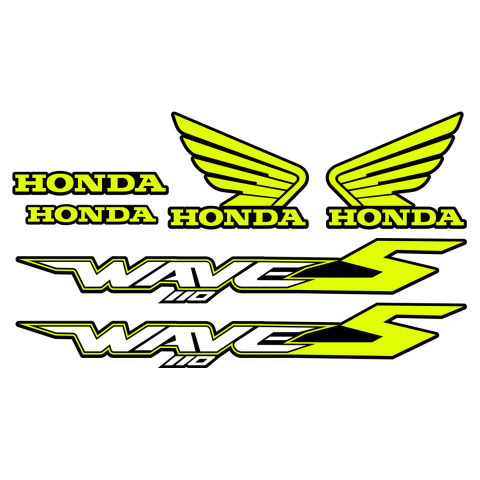 Kit Calcos Original Honda Wave S Fluo Premium - comprar online