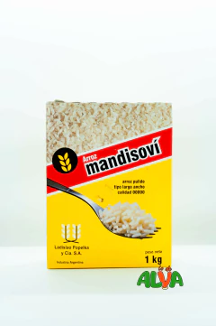 ARROZ MANDISOVI PULIDO LARGO ANCHO 00000 CAJA 1KG