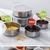 KIT 5 POTES TIGELAS INOX GUARDA ALIMENTO BOWL SALADEIRA JOGO VASILHA COM TAMPA H - comprar online