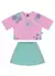 CONJUNTO BLUSA MALHA E SHORT-SAIA EM COTTON - comprar online