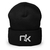 Gorro negro bordado en blanco (Icon)