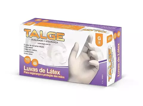 LUVA LÁTEX COM PÓ C/100UN 'G' - TALGE - comprar online