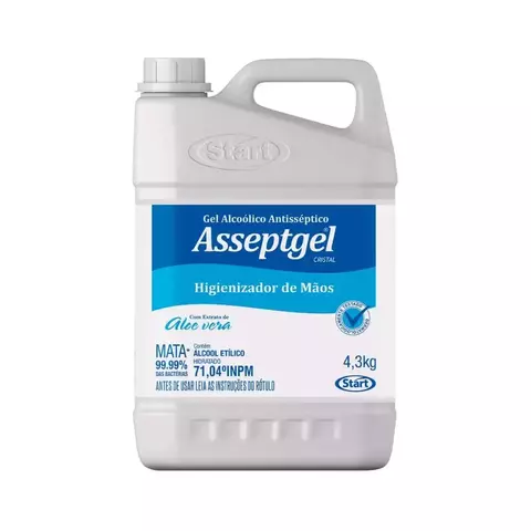 ÁLCOOL EM GEL CRISTAL 4,3KG - ASSEPTGEL - comprar online
