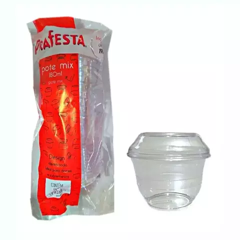 POTE MIX 180ML 10 UNIDADES CRISTAL - PRAFESTA - comprar online