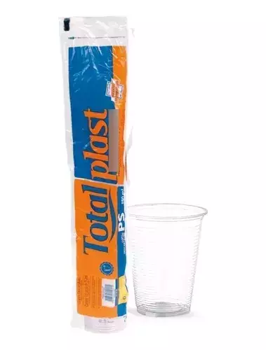 COPO 300ML TOTALPLAST TRANSPARENTE PS - 100 UNIDADES - comprar online