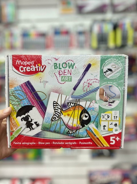 Blow Pen Art Maped Creative