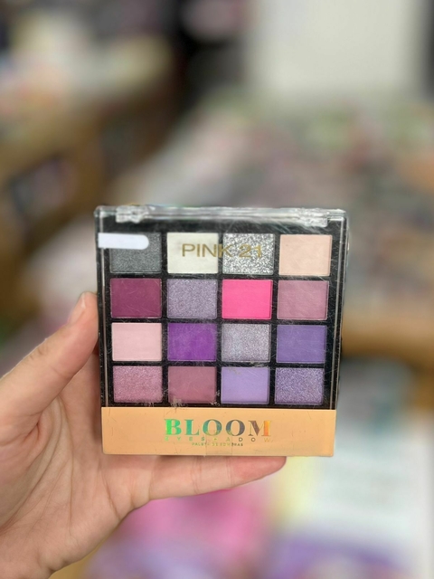 Paleta De Sombras Bloom Pink 21 16 Tonos Ref03