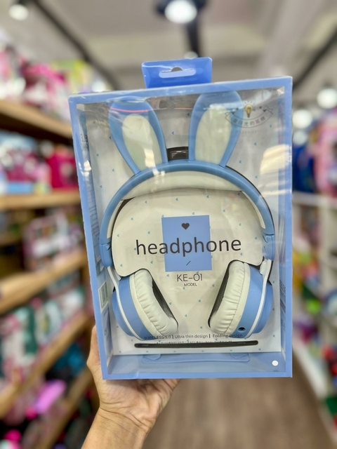 Auriculares Inalámbricos Orejas De Conejo Con Luz