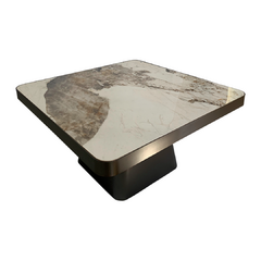 Mesa de centro quadrada Lumen G em mármore - comprar online