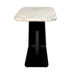 Mesa lateral retangular Elemento em mármore - comprar online