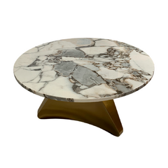 Mesa de centro redonda Agnes em mármore - comprar online