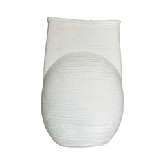 Vaso Jacob em cerâmica Off White