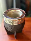MATE IMPERIAL CALABAZA NEGRO CUERO CROCO - comprar online