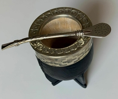 MATE IMPERIAL NEGRO CINCELADO - comprar online