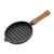 Provoletera Fundicion Redonda 14cm Mango Madera - Tu quincho online Bahia