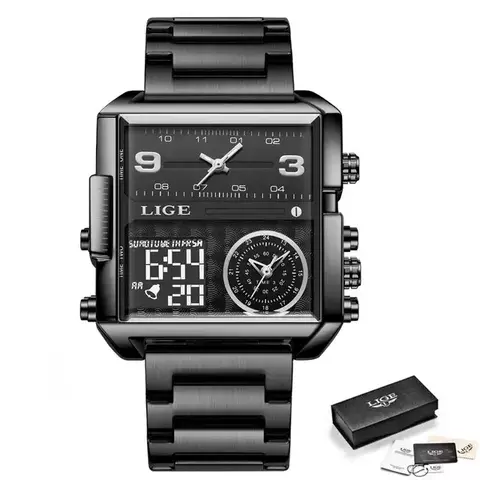 Relógio Masculino Lux Luxuoso Men Ouro - comprar online