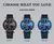 Relógio Masculino Luxo, pulseira de silicone, a prova d'água - loja online