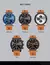 Relógio Masculino Luxo, pulseira de silicone, a prova d'água - INFINITY