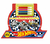 Livro de Colorir com Canetinhas e Adesivos Hot Wheels.