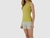Regata Básica Feminina Long Cropped Em Malha Canelada De Viscose - loja online