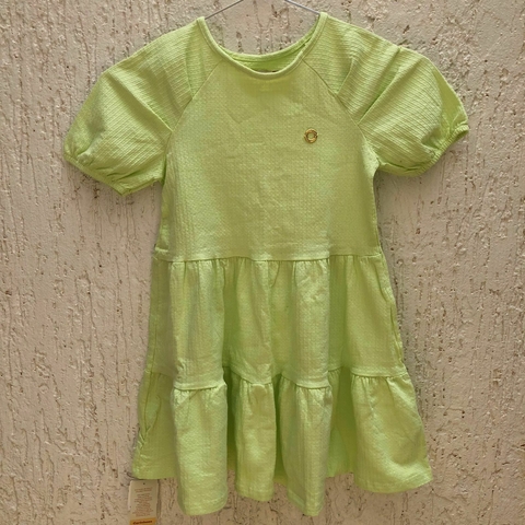 Vestido Curto Rodado Babados Carinhoso